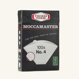 MOCCAMASTER #4 WHITE PAPER COFFEE FILTERS